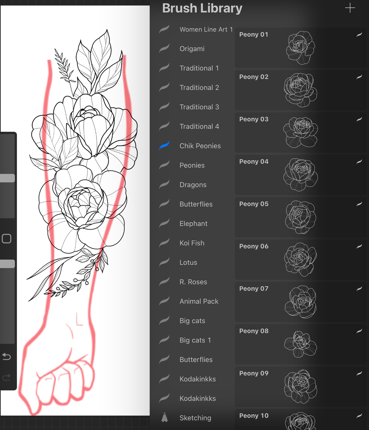 10 Set Bundle - PROCREATE BRUSH SET for iPad