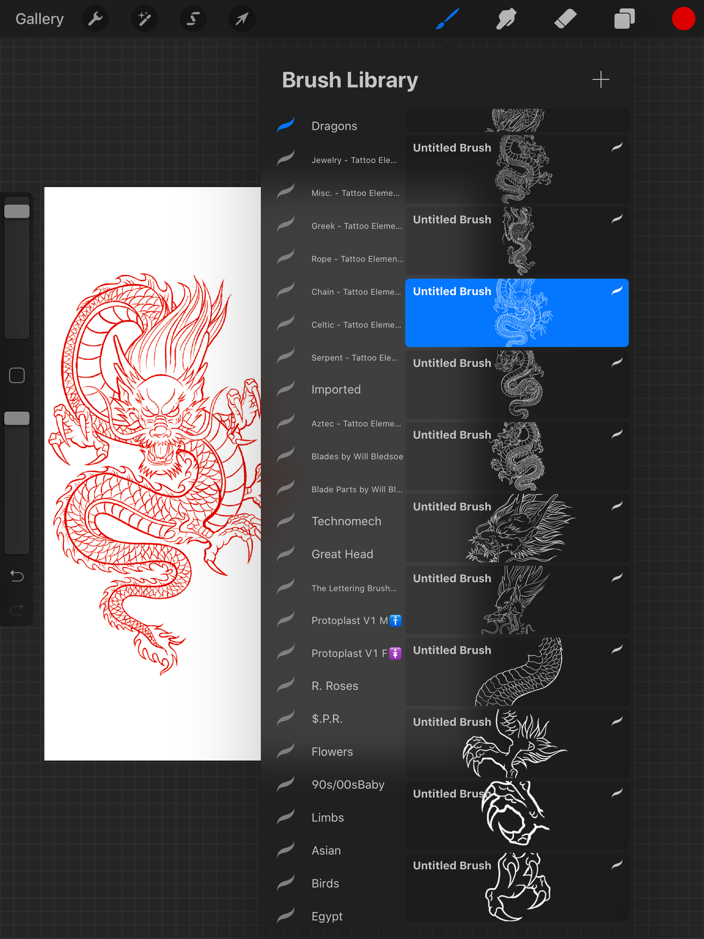 10 Set Bundle - PROCREATE BRUSH SET for iPad