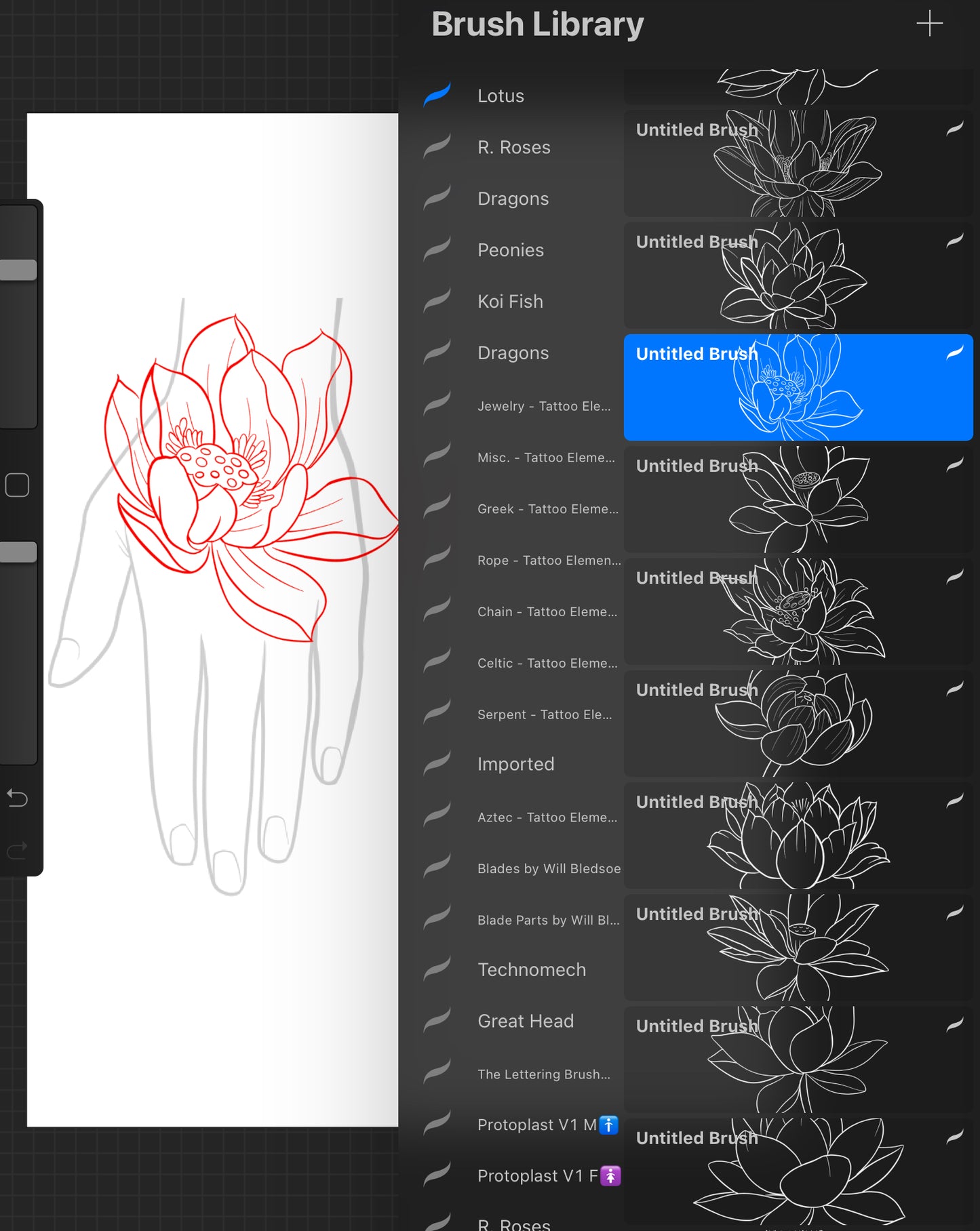 10 Set Bundle - PROCREATE BRUSH SET for iPad