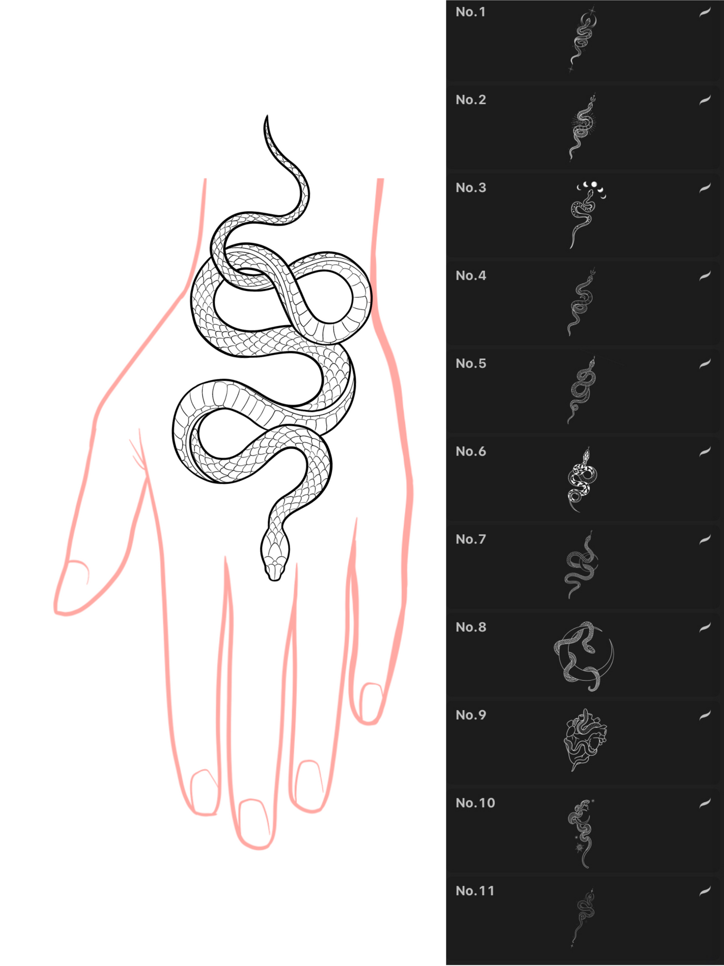 10 Set Bundle - PROCREATE BRUSH SET for iPad