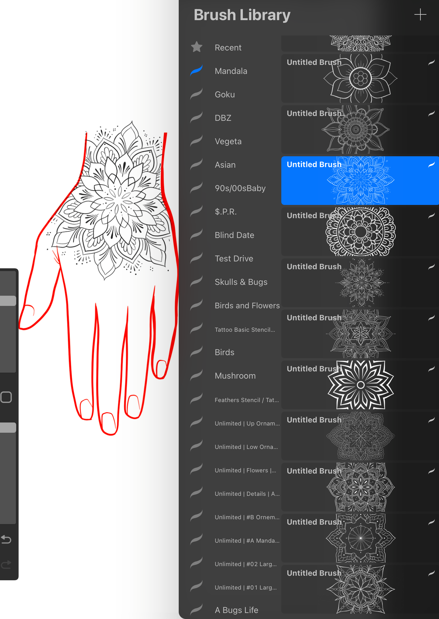Mandalas - PROCREATE BRUSH SET for iPad