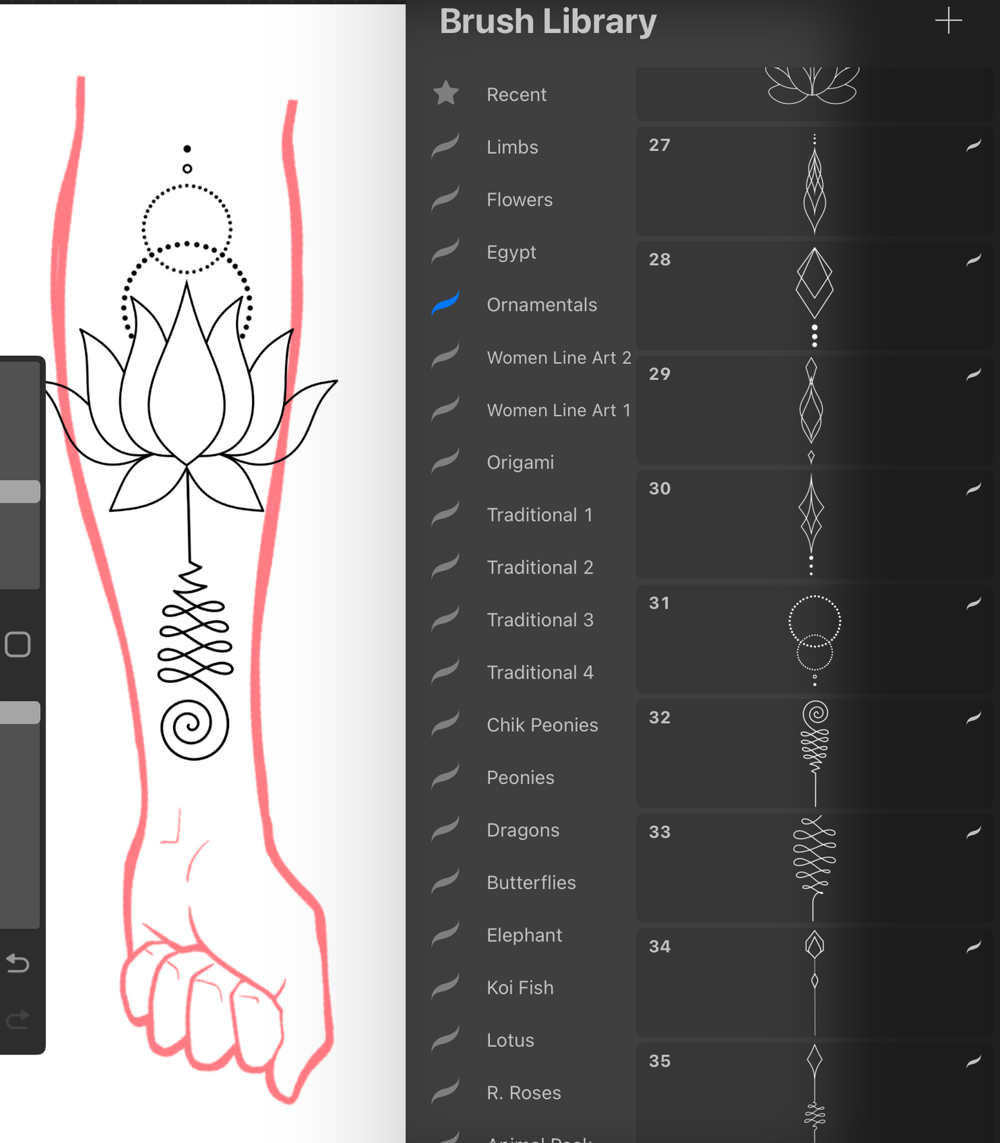 Ornamental - PROCREATE BRUSH SET for iPad