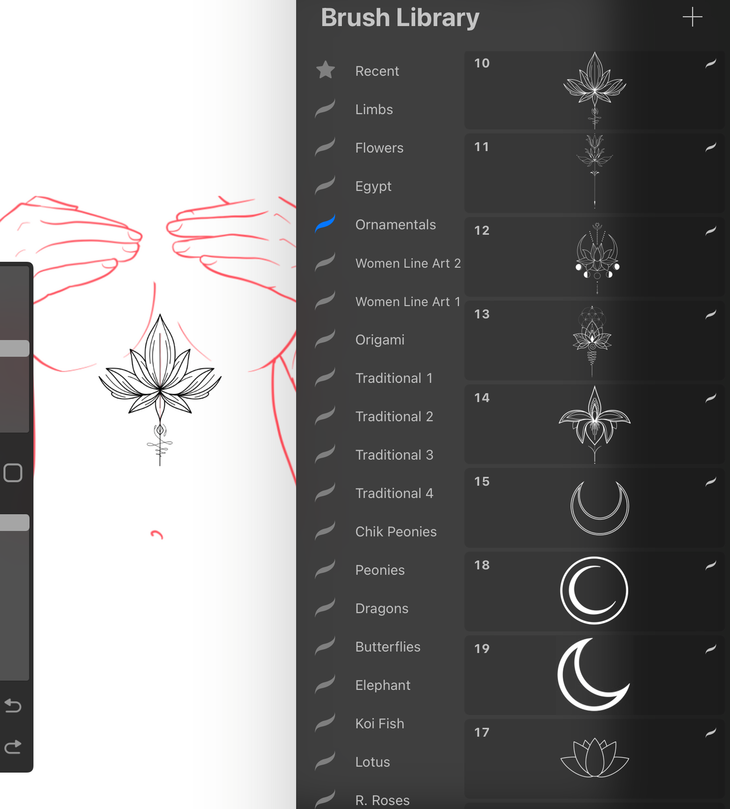 Ornamental - PROCREATE BRUSH SET for iPad
